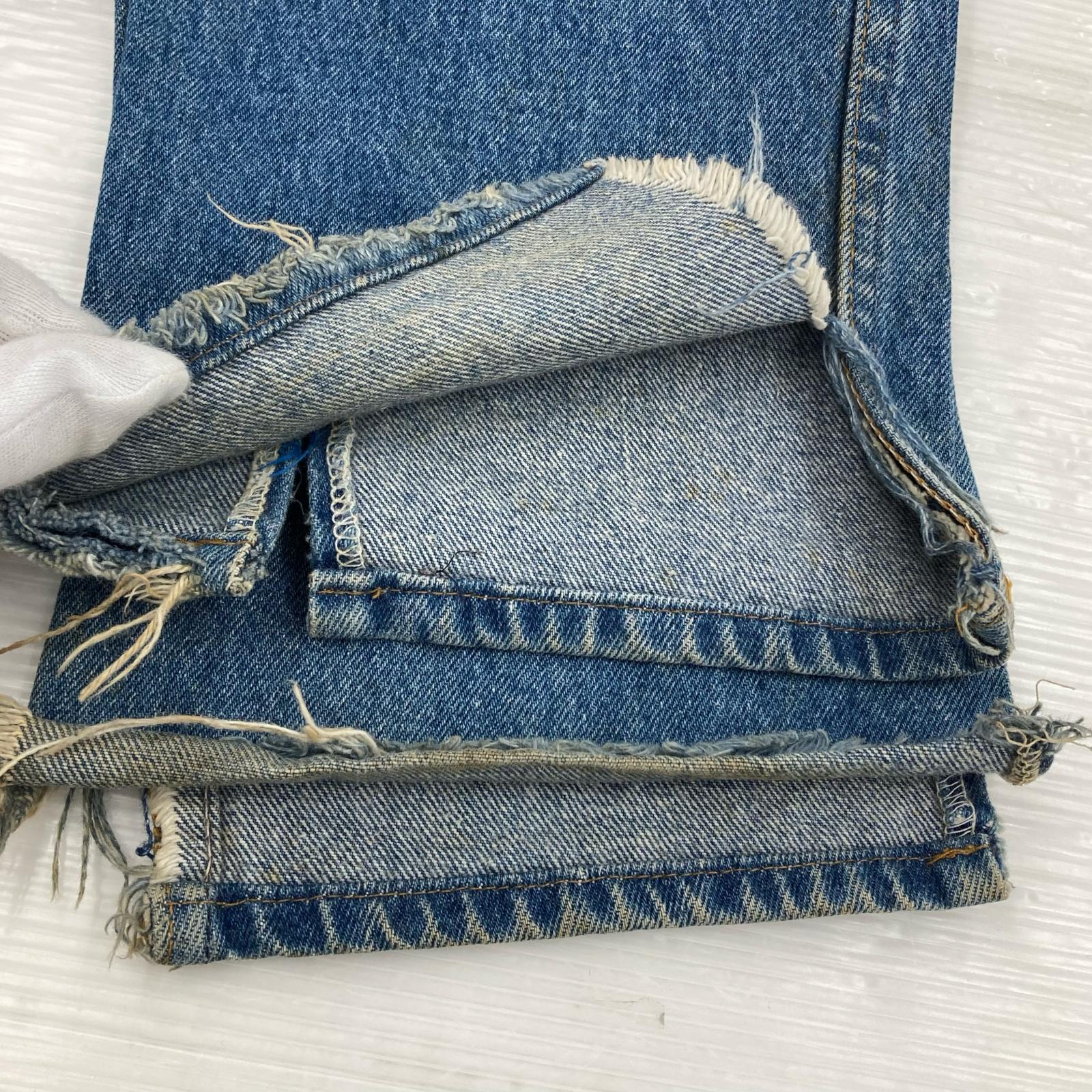パンツ 00s 501 USA製 ボタン裏555 28/36 28 ネイビー