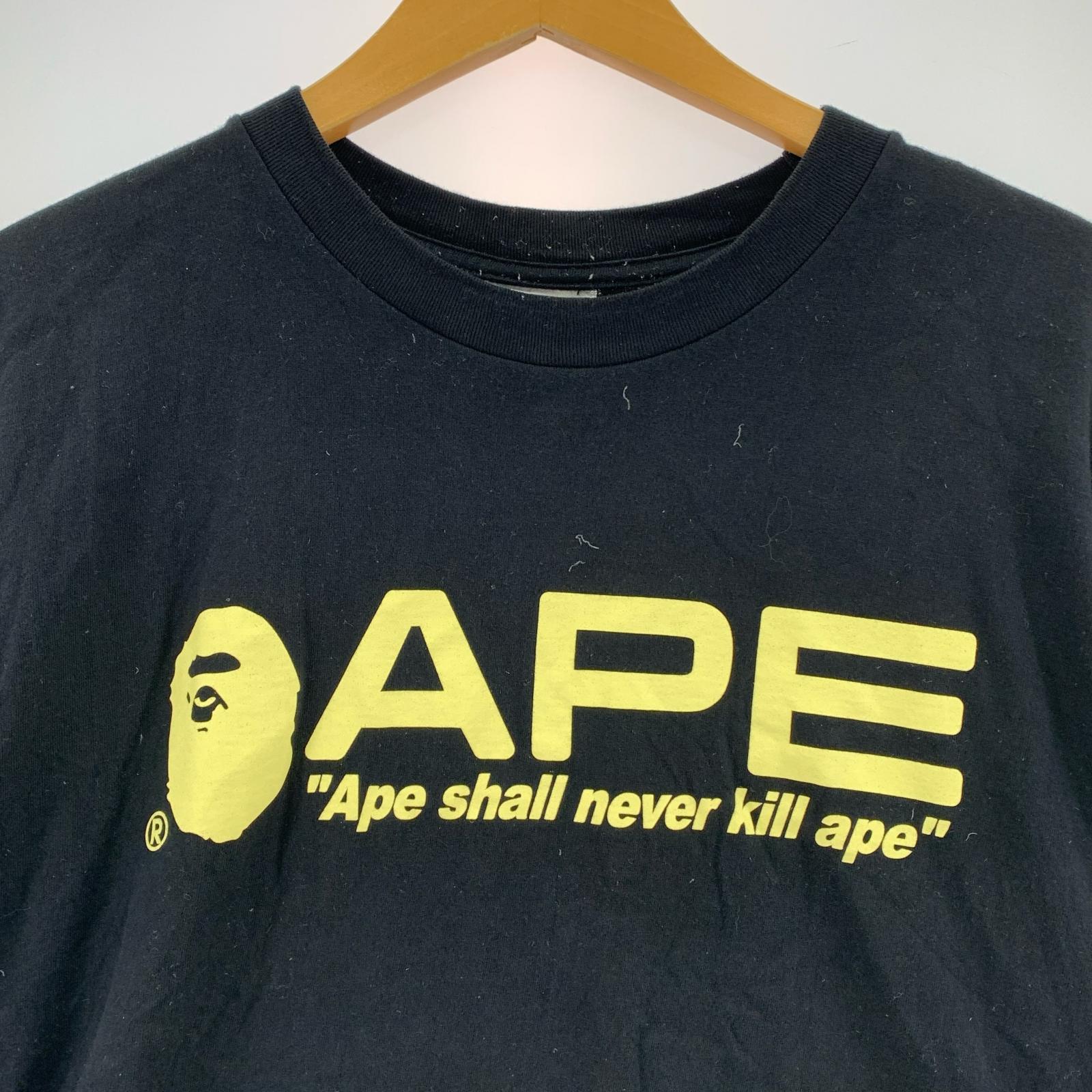 半袖Tシャツ 初期 ゲームタグ プリント 黒 (L) L ブラック