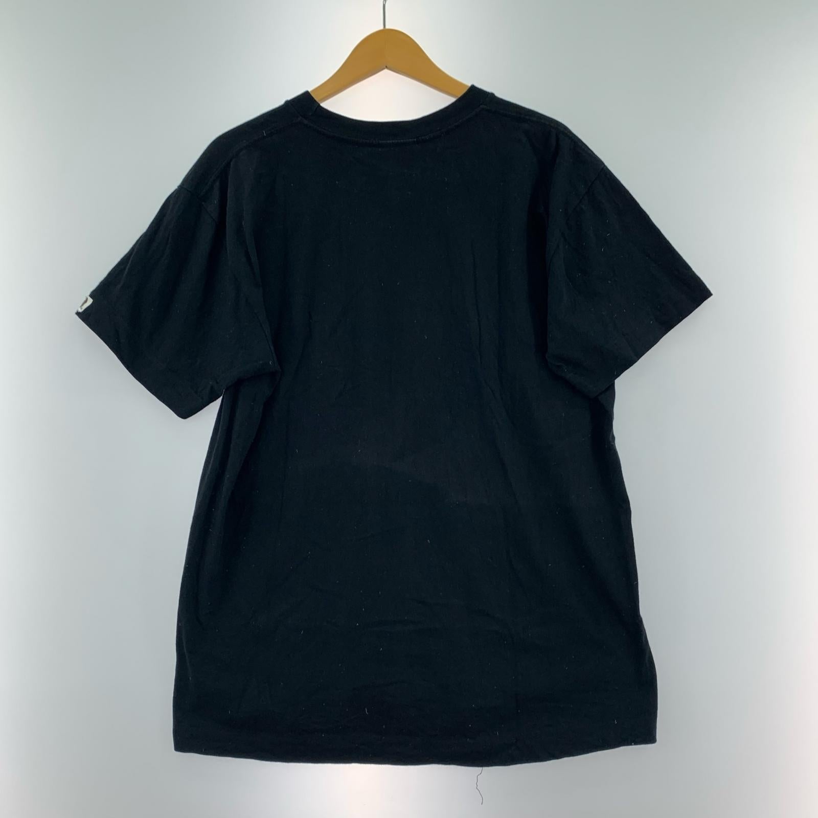 半袖Tシャツ 初期 ゲームタグ プリント 黒 (L) L ブラック