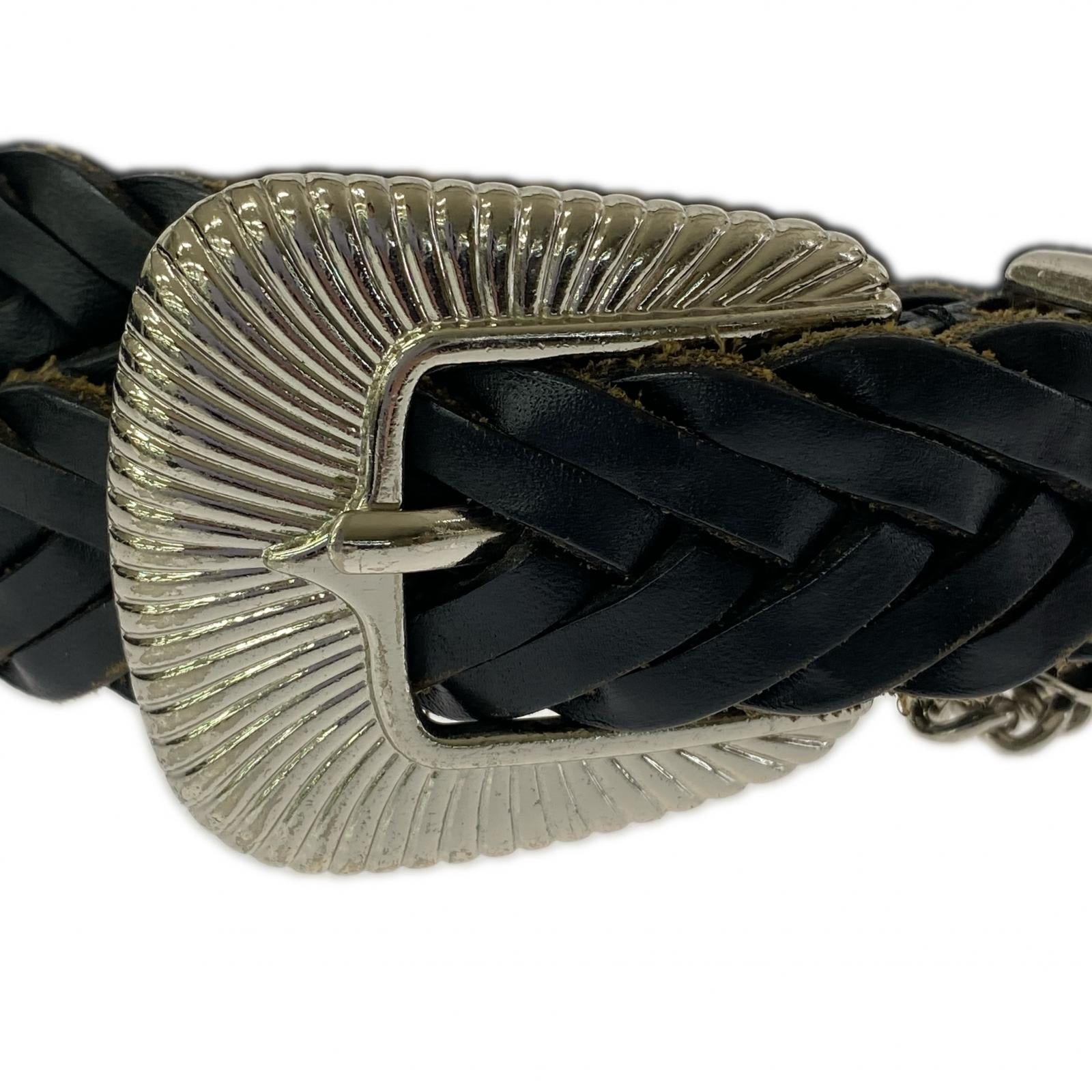 その他アクセサリー JieDa WESTERN BELT メッシュレザーベルト ブラック ブラック