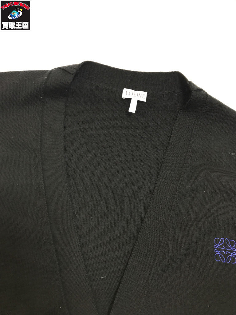 エンブロイダリー カーディガン M BLK