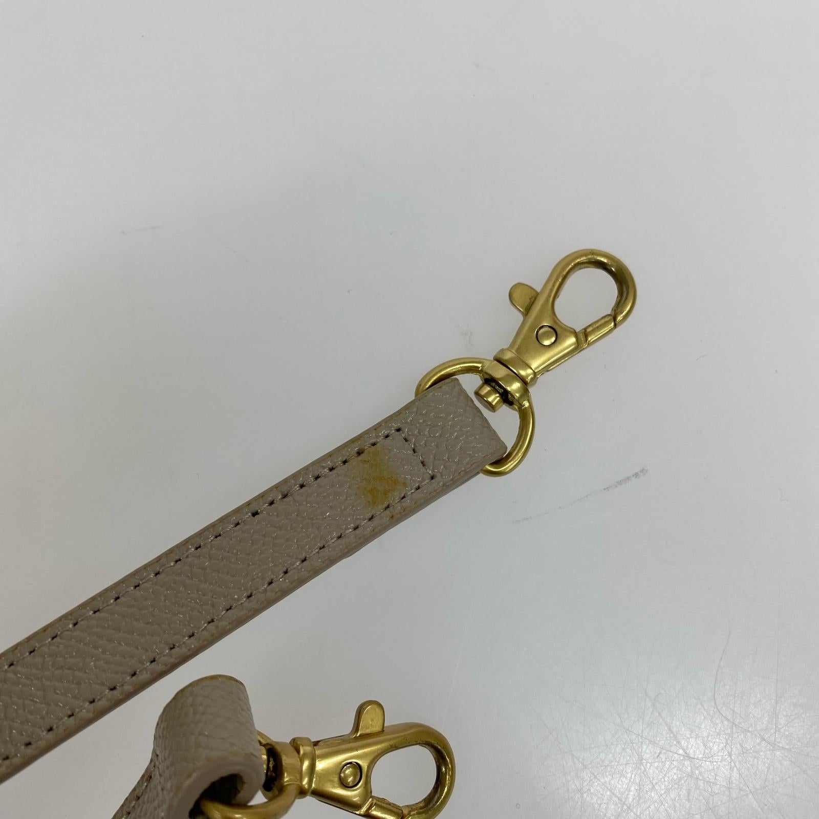 ショルダーバッグ ビジュー グレージュ