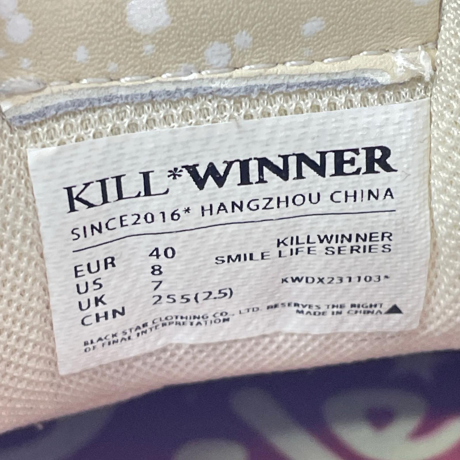 スニーカー KILLWINNER SMILE LIFE スニーカー 赤 サイズ40 40 レッド