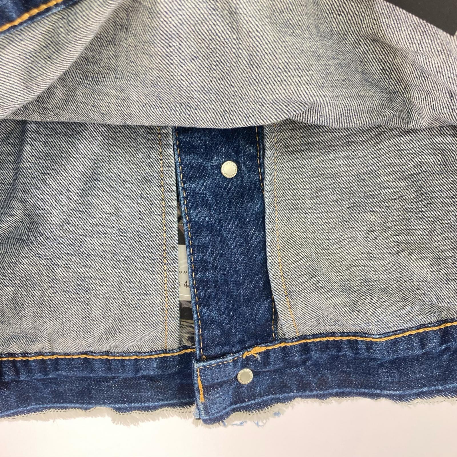 デニムジャケット ペイント ダメージジャケット 48 DAN JEAN JACKET 48 ネイビー