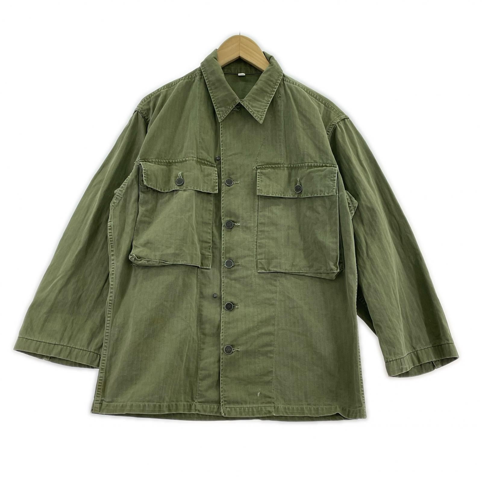 ジャケット 40s US.ARMY M-43 HBT ジャケット オリーブ 34 カーキ