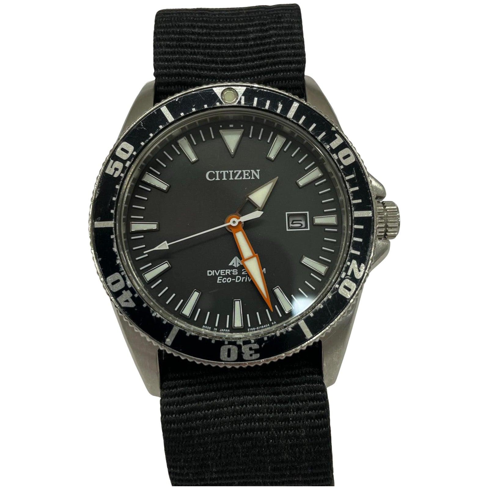 腕時計 DIVER'S200M/Eco-Drive/クォーツ時計 ブラック
