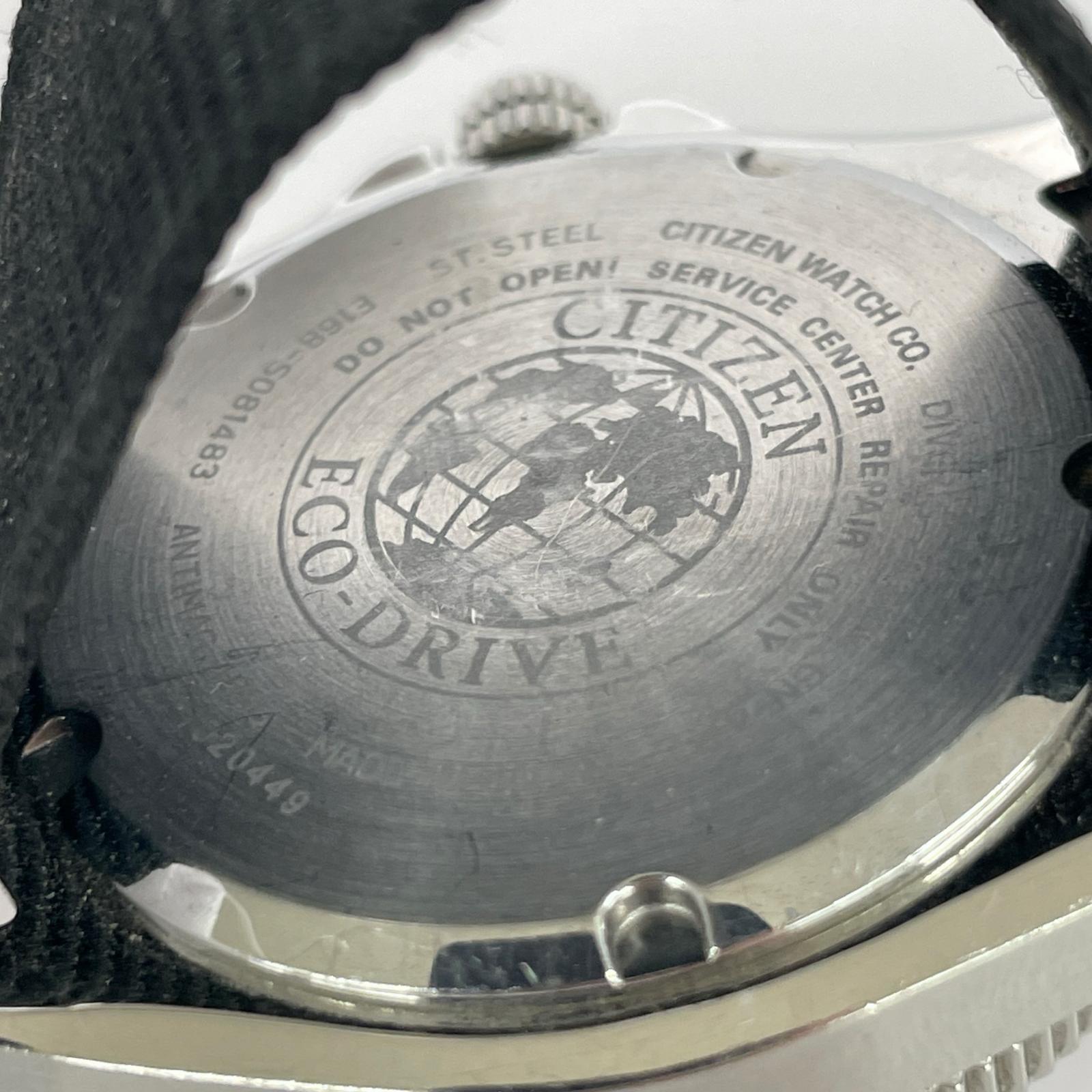 腕時計 DIVER'S200M/Eco-Drive/クォーツ時計 ブラック