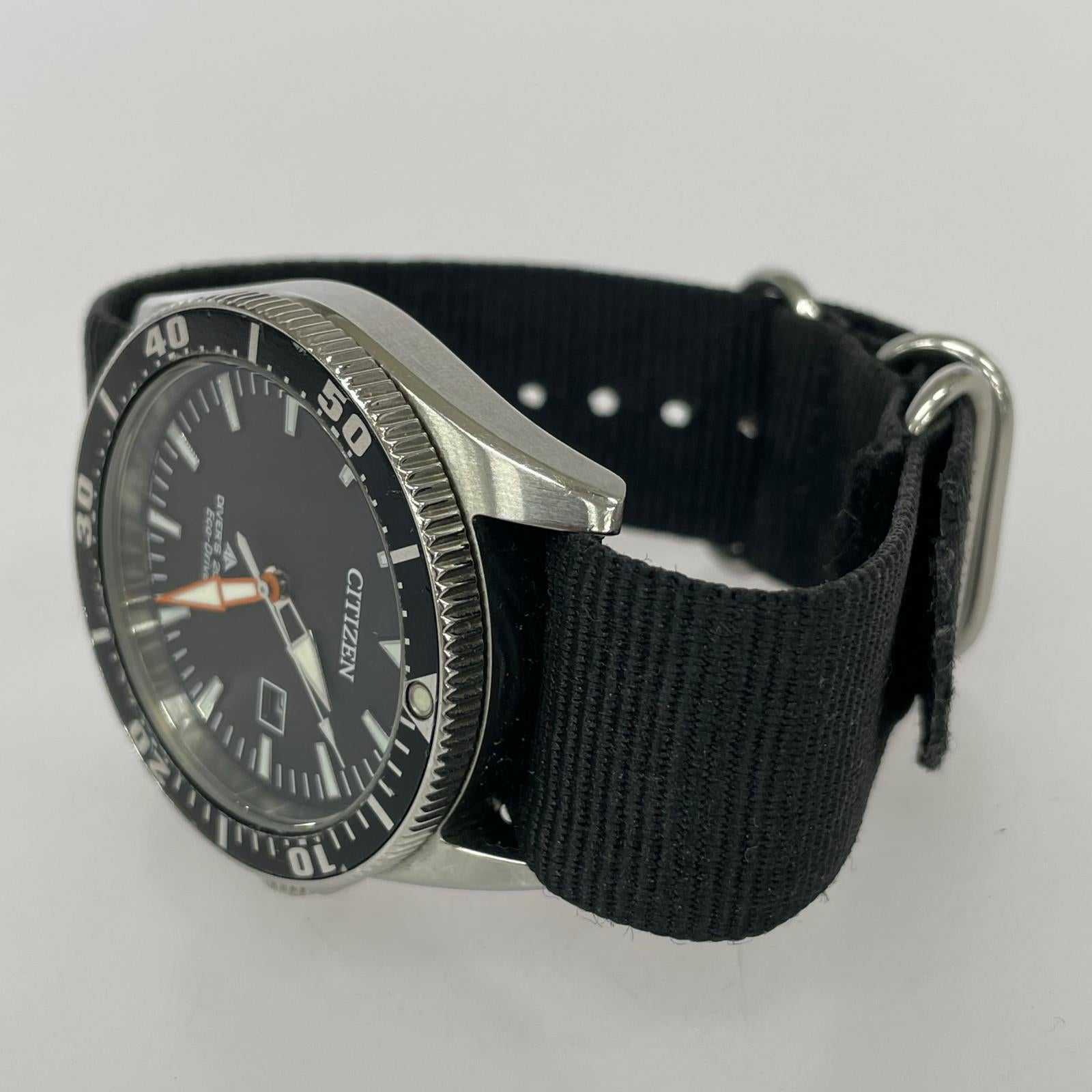 腕時計 DIVER'S200M/Eco-Drive/クォーツ時計 ブラック