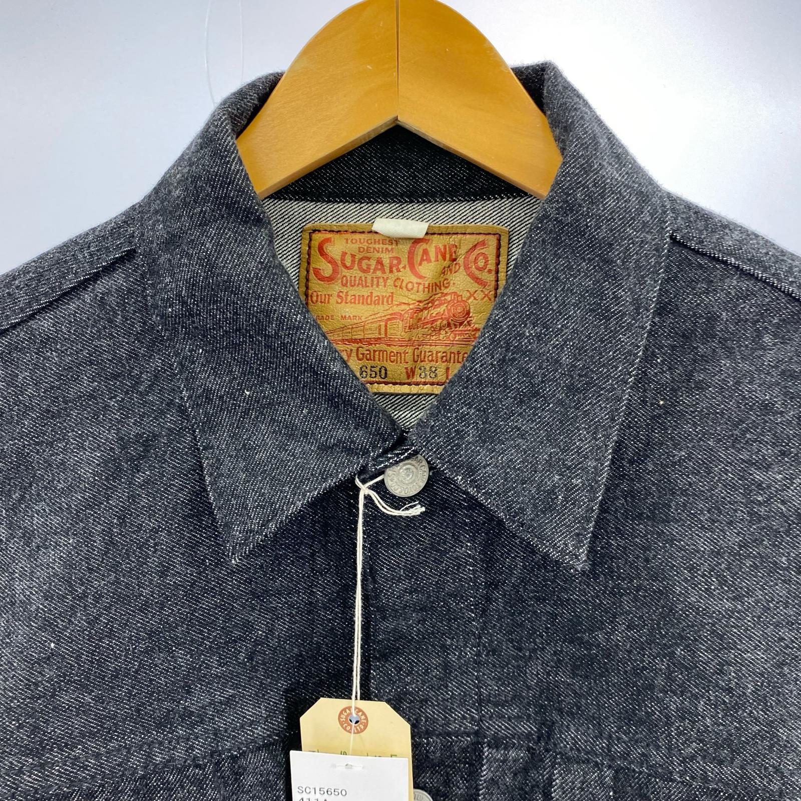 デニムジャケット 14.25oz BLACK DENIM JACKET/ブラック 38 ブラック