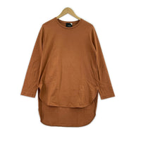 長袖Tシャツ 茶 ブラウン