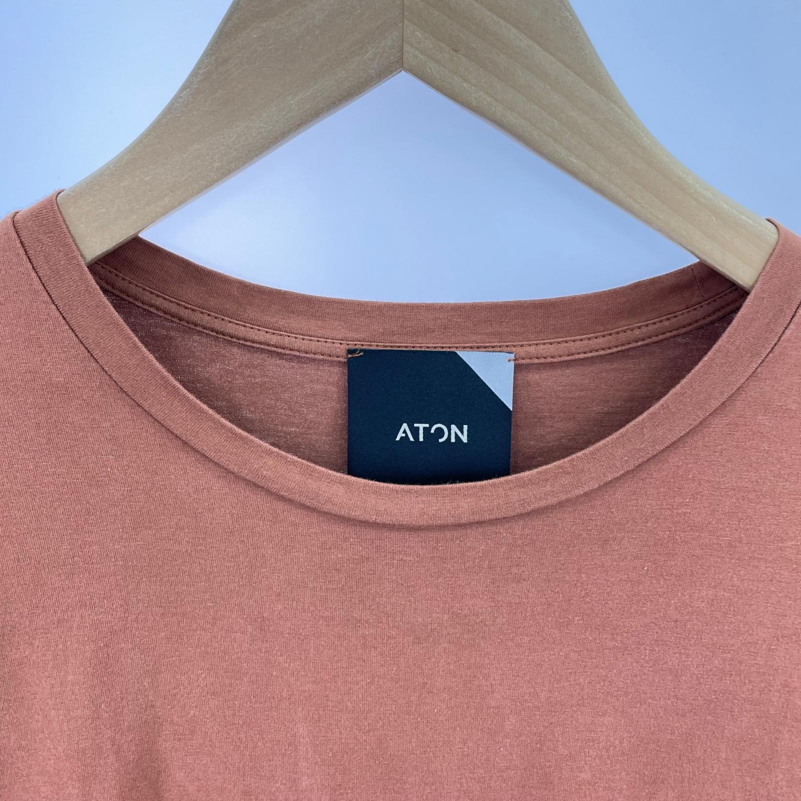 長袖Tシャツ 茶 ブラウン
