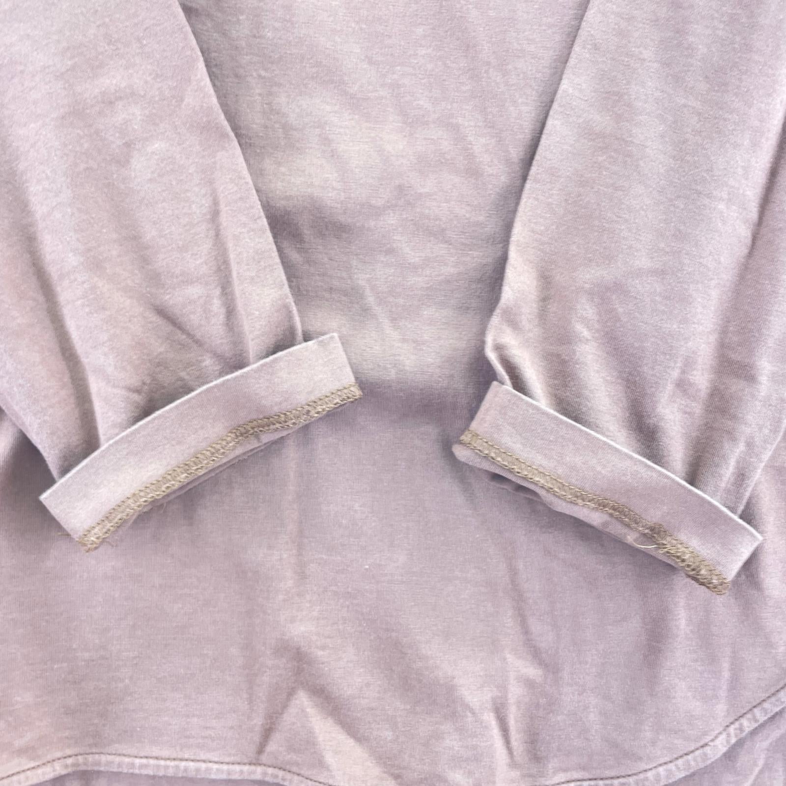 長袖Tシャツ 茶 ブラウン