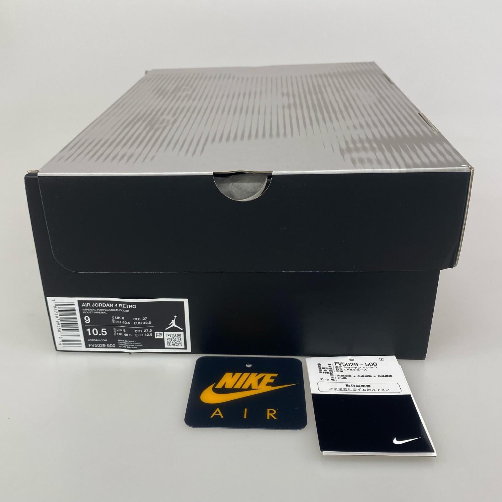 スニーカー Nike Air Jordan 4 Retro OG "Lakers" 27cm (US9 UK8 1/2 EU44)