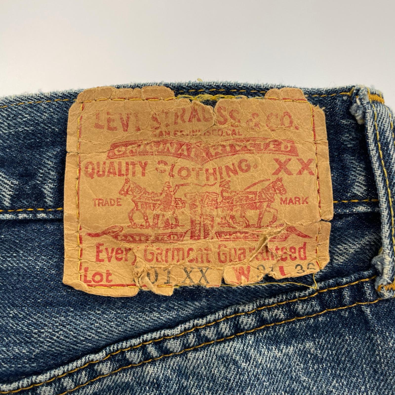 デニムパンツ 98年製 501XX ボタン裏555 バレンシア工場 31 ブルー