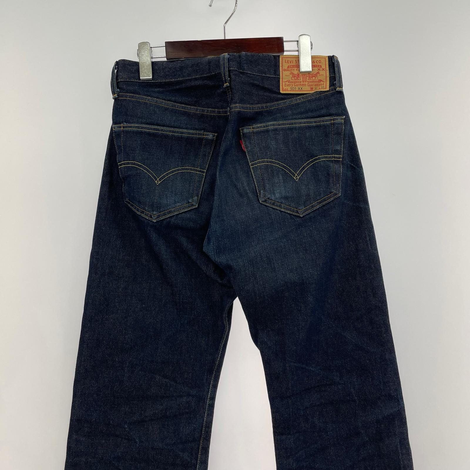 デニムパンツ LVC 復刻 日本製 501XX 1955モデル 30 ネイビー