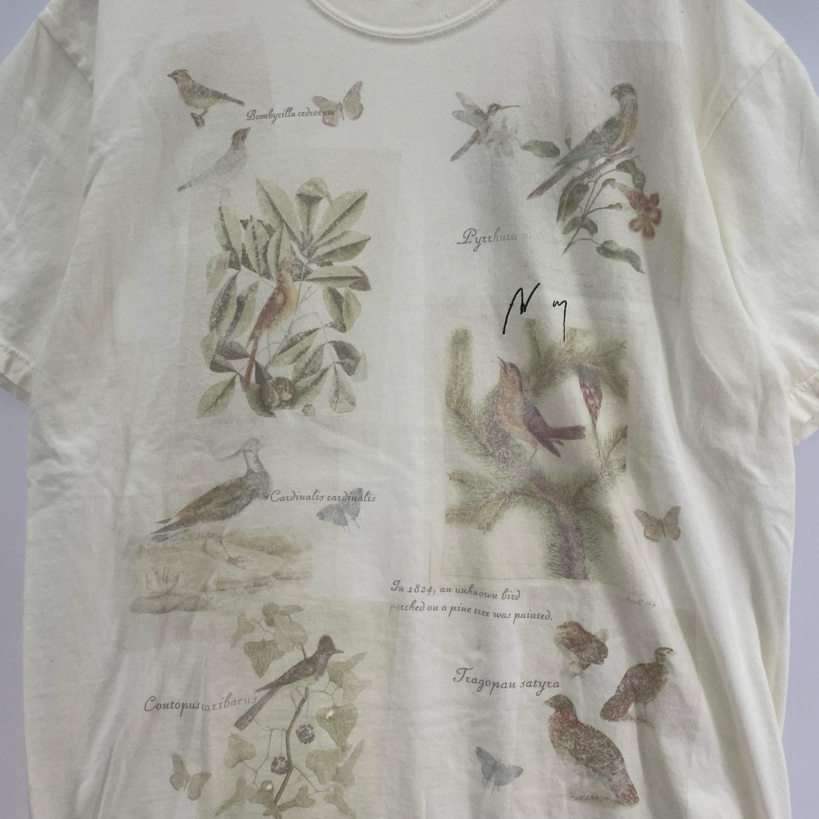 半袖Tシャツ BIRD ENCYCLOPEDIA T-SHIRT 1 ホワイト