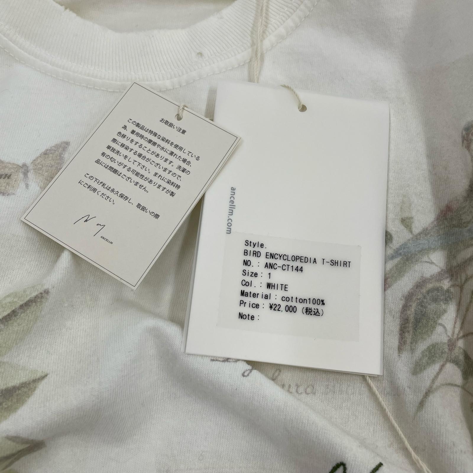 半袖Tシャツ BIRD ENCYCLOPEDIA T-SHIRT 1 ホワイト