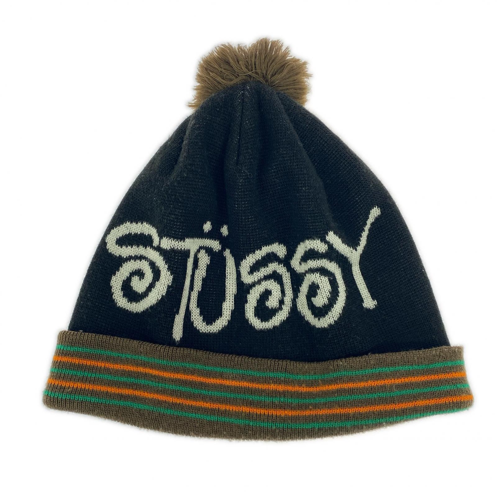 ニットキャップ OLD TAG BEANIE BLACK/BROWN