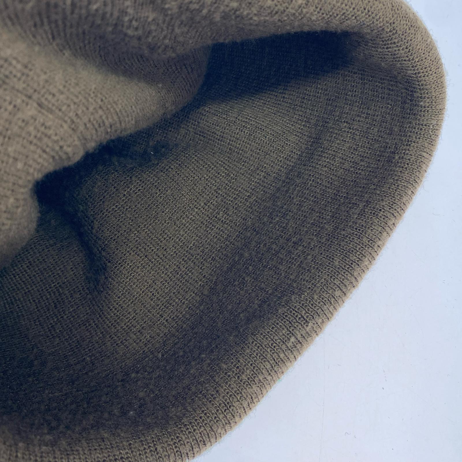 ニットキャップ OLD TAG BEANIE BLACK/BROWN