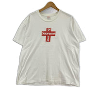半袖Tシャツ クロスボックスロゴ/白 M ホワイト