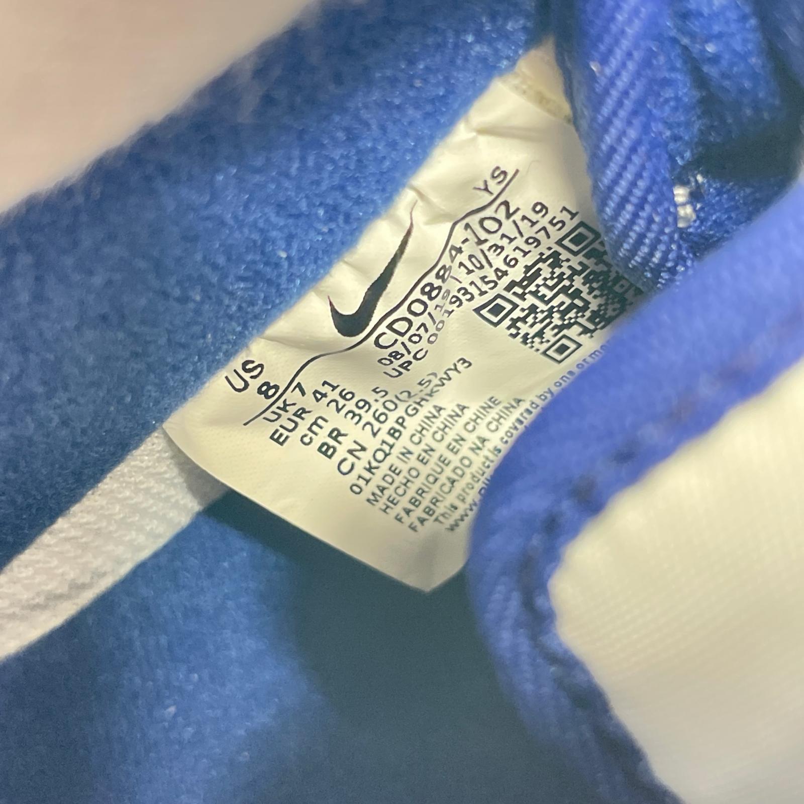 スニーカー AIR FORCE 1 LOW WHITE DEEP ROYAL BLUE 26cm (US8 UK7 1/2 EU42) ホワイト