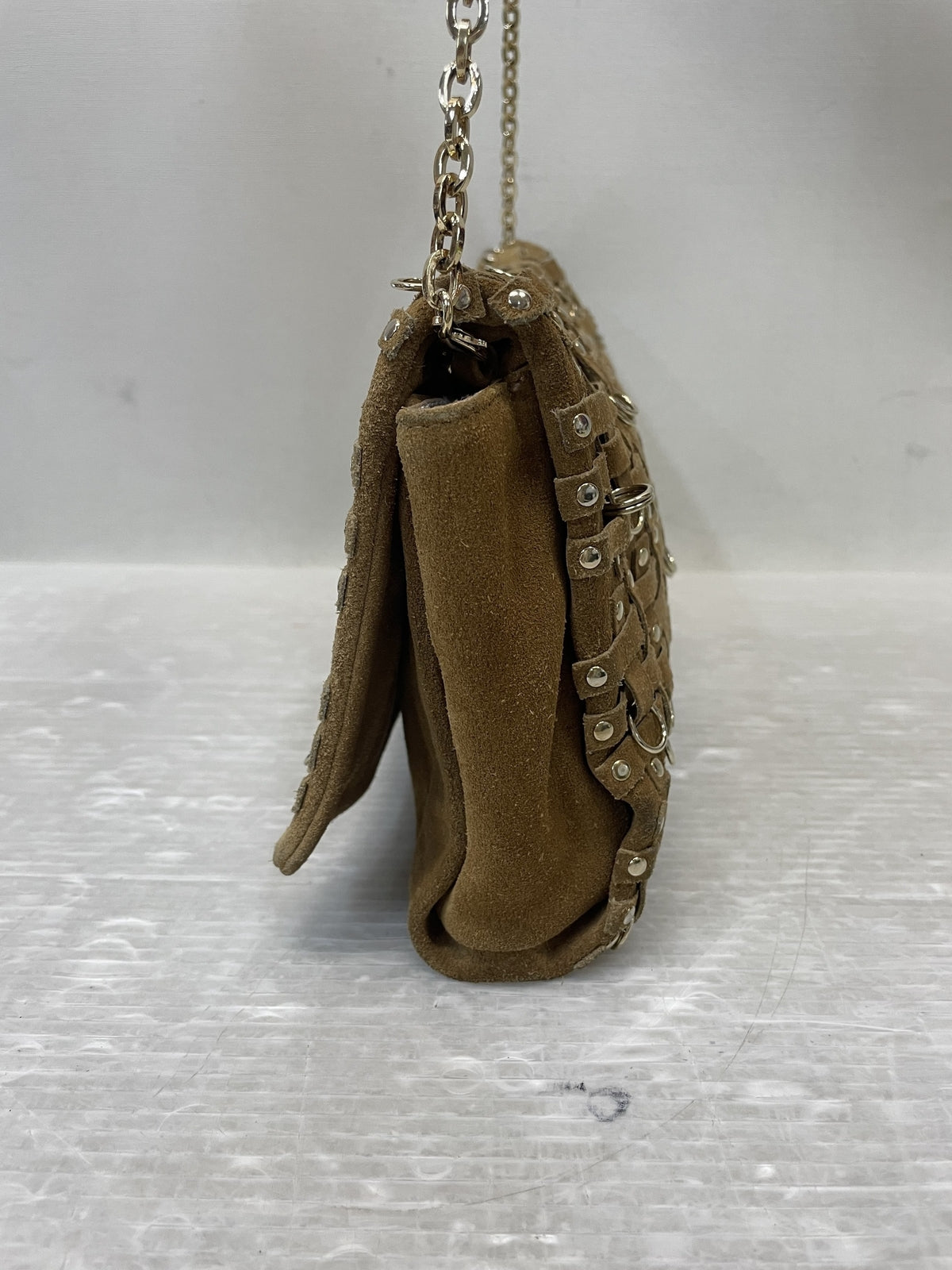 JIMMY CHOO スウェード ショルダーバッグ
