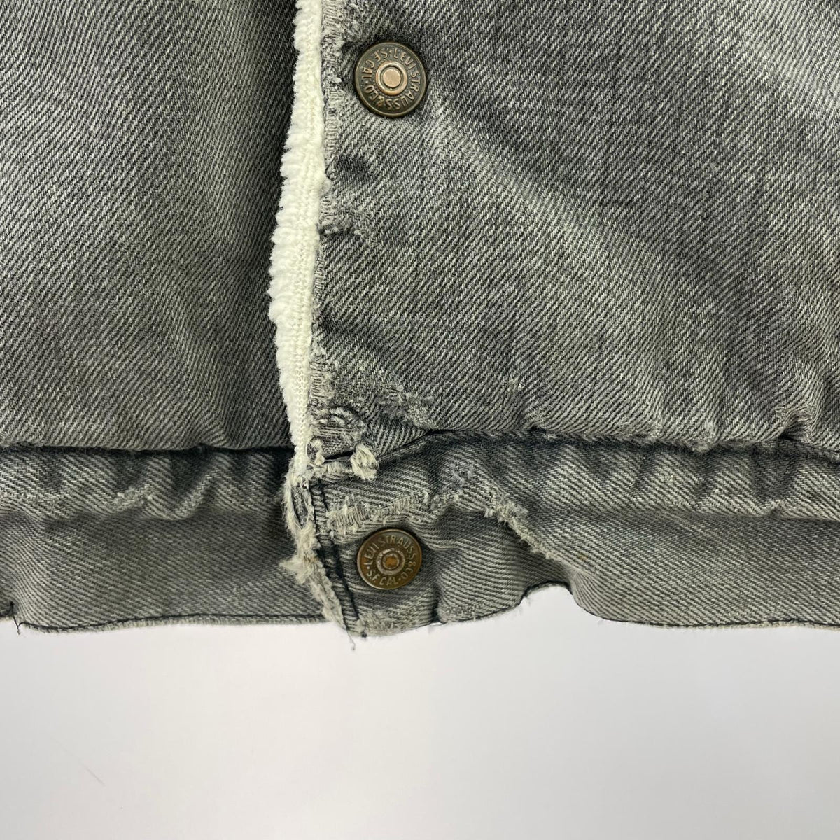 デニムジャケット USA製 Lot70609 ボアデニムジャケット M グレー