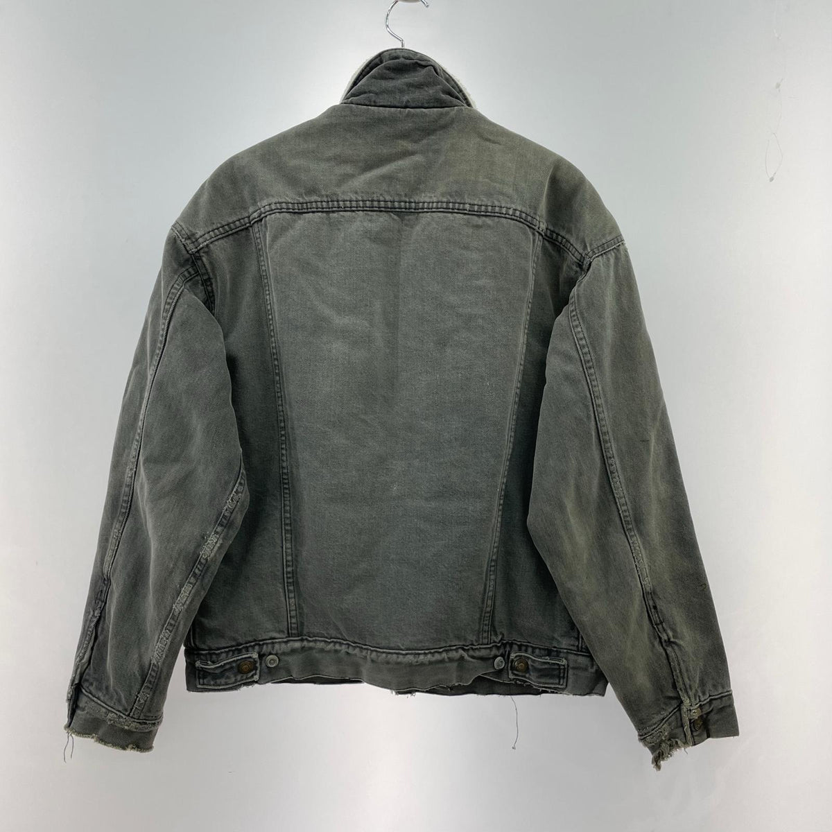 デニムジャケット USA製 Lot70609 ボアデニムジャケット M グレー