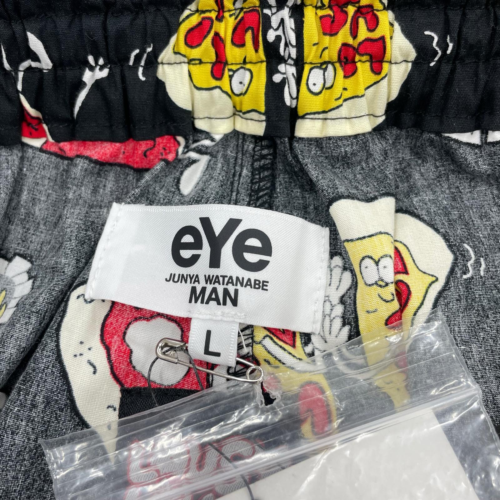 ショートパンツ LOUSY LIVIN 24SS 綿ブロードプリント 総柄ショーツ L 黒 L ブラック
