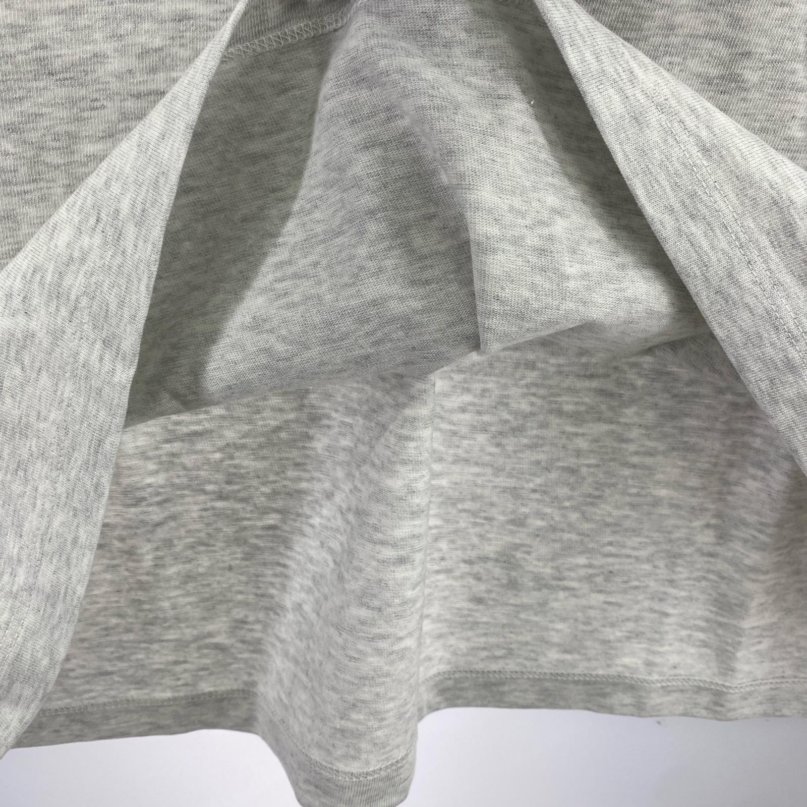 長袖Tシャツ パッチロゴ グレー (L) L グレー
