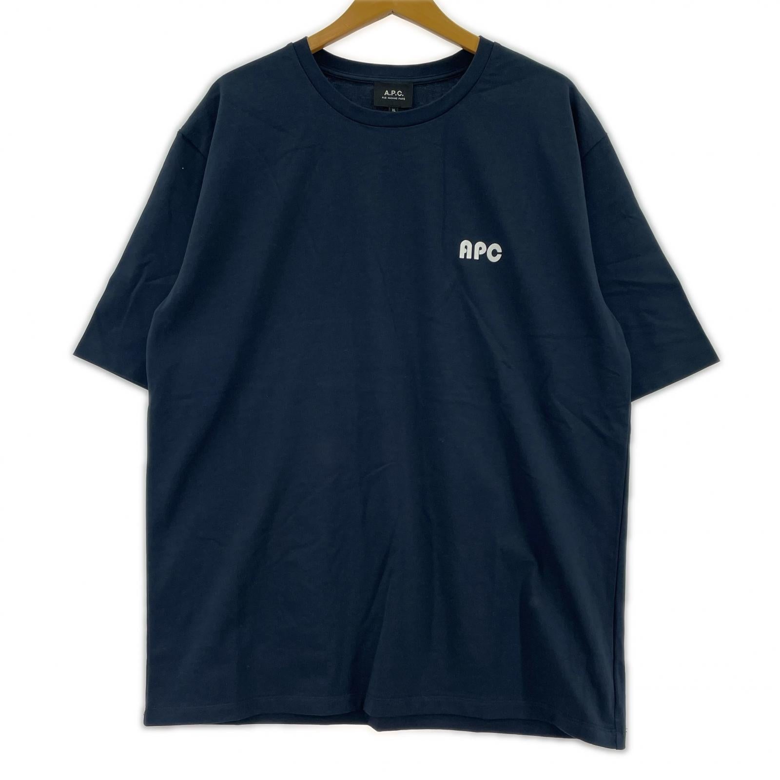 半袖Tシャツ 胸ロゴ S/S Tee ネイビー XL LL
