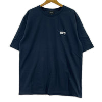 半袖Tシャツ 胸ロゴ S/S Tee ネイビー XL LL