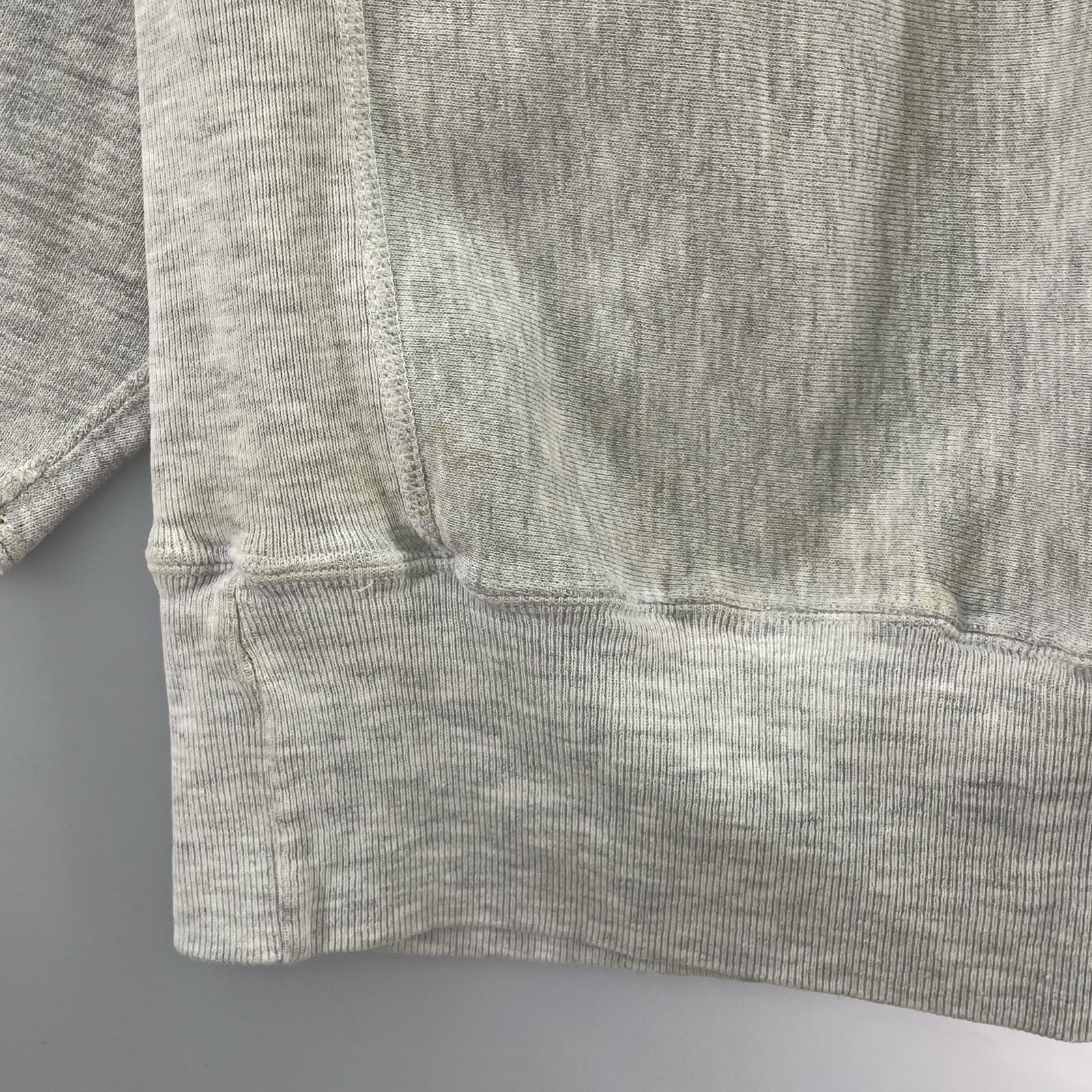 スウェット 90s~00s REVERSE WEAVE 刺繍タグ後期 カッレジロゴ グレー