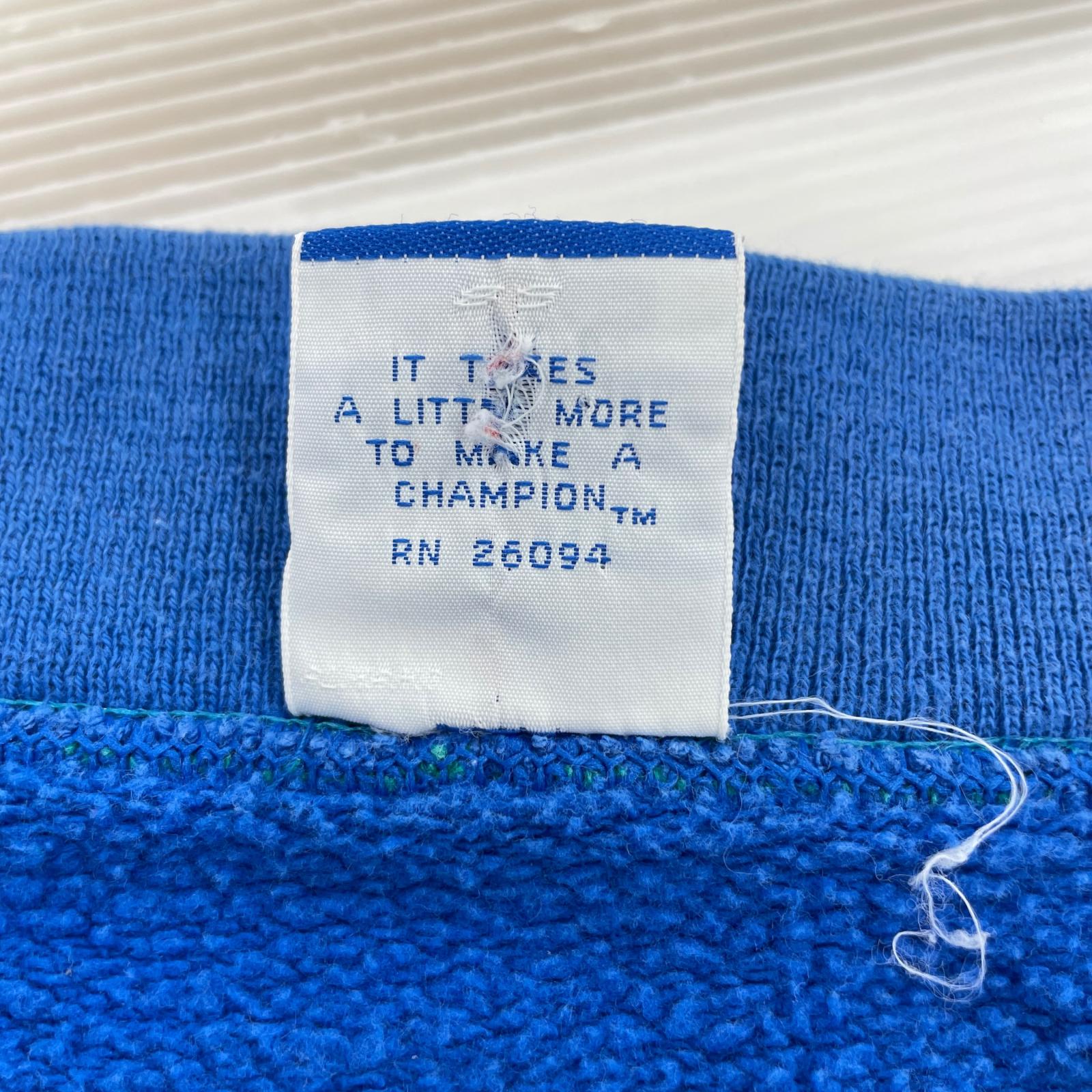 カーディガン 90s Sweat cardigan 青タグ ラインリブ 刻印ボタン L ブルー