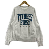 スウェット 90s cross grain FITNESS FIRST Sweater L グレー
