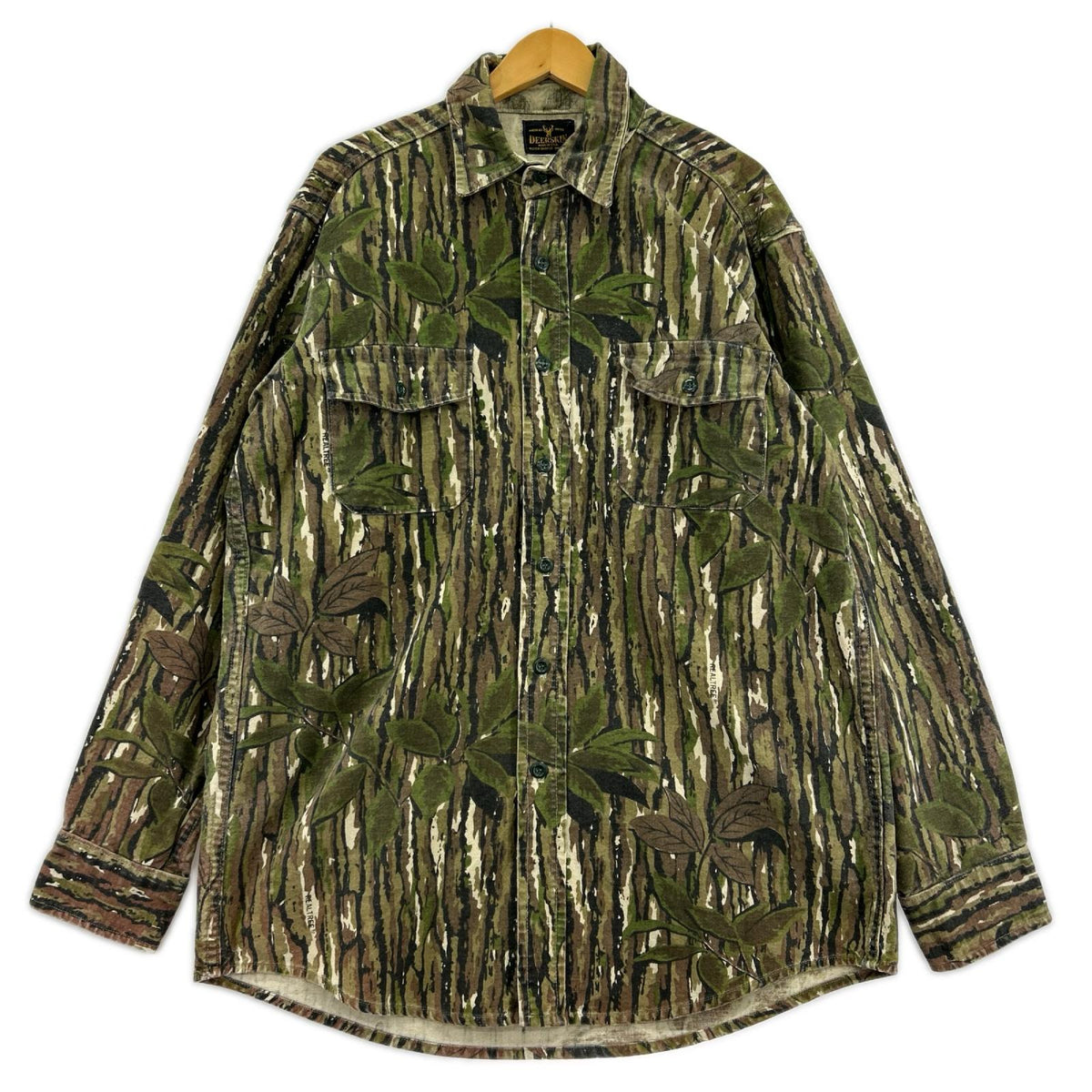 長袖シャツ DEERSKIN 80s リアルツリーカモ柄 L/S シャツ