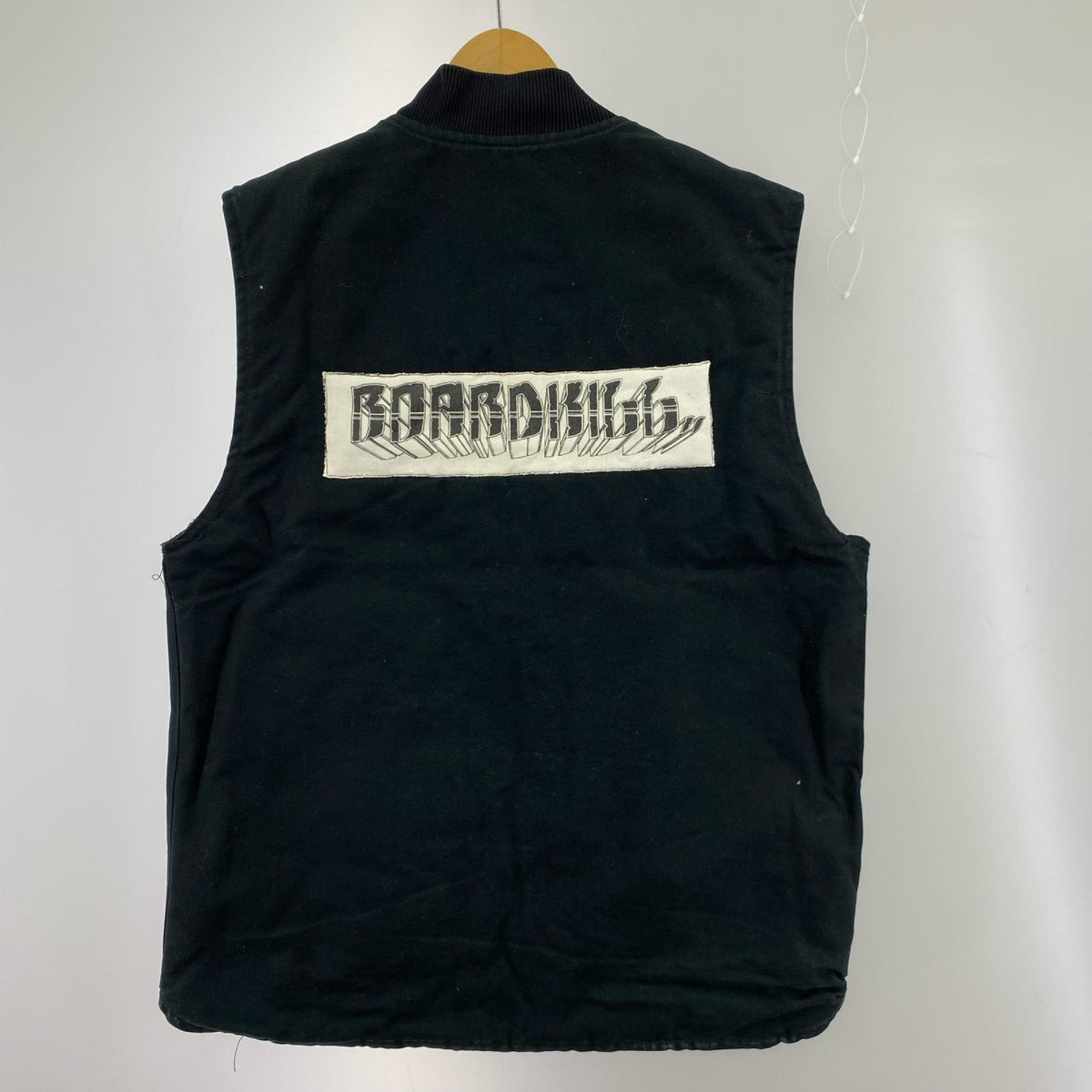 長袖シャツ Duck Vest 黒 リメイク