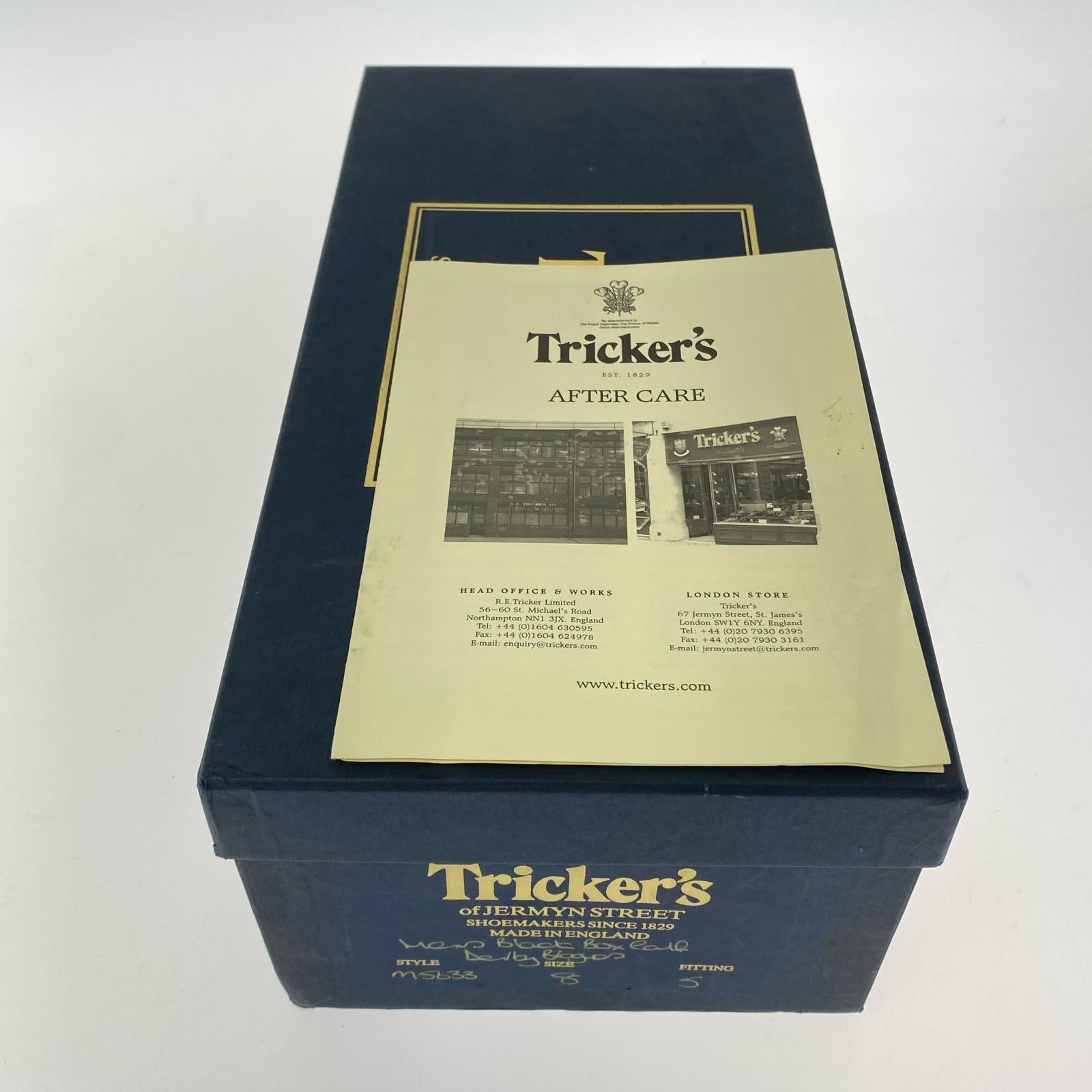 シューズ Tricker's Bourton ウィングチップ メダリオンシューズ 8 ブラック ブラック