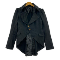 ジャケット COMME des GARCONS ポリ縮絨 製品染 燕尾ジャケット S ブラック S ブラック