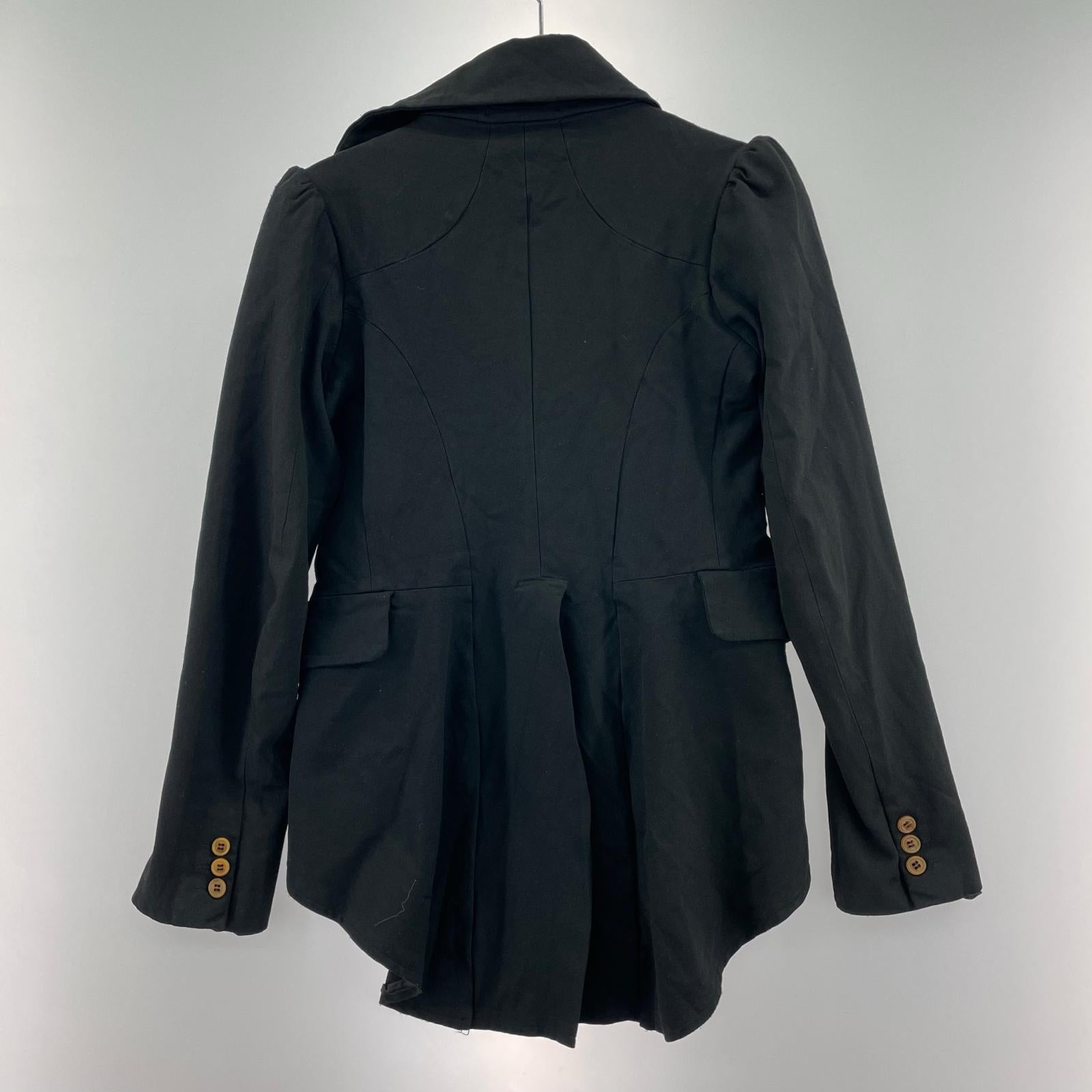 ジャケット COMME des GARCONS ポリ縮絨 製品染 燕尾ジャケット S ブラック S ブラック