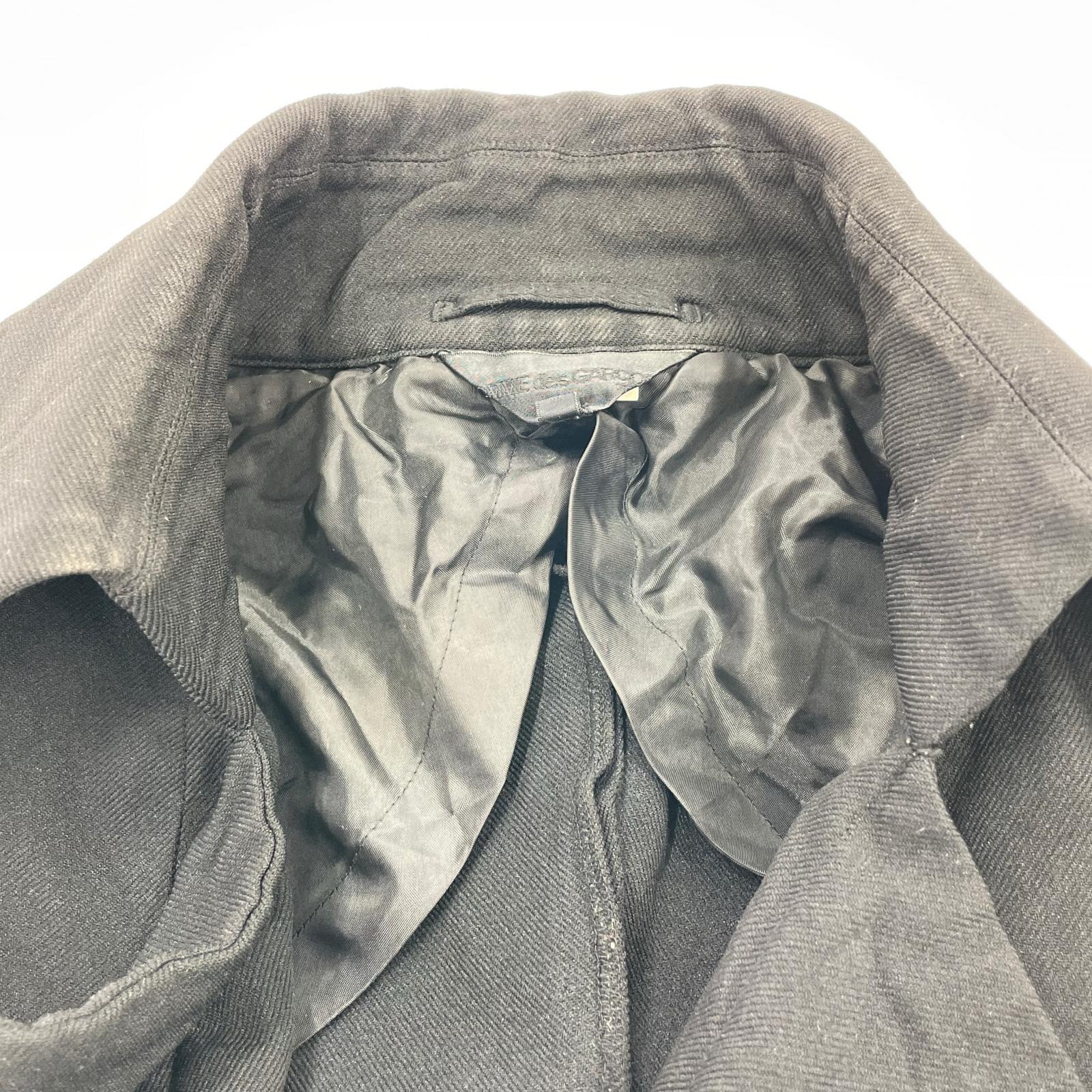 ジャケット COMME des GARCONS ポリ縮絨 製品染 燕尾ジャケット S ブラック S ブラック