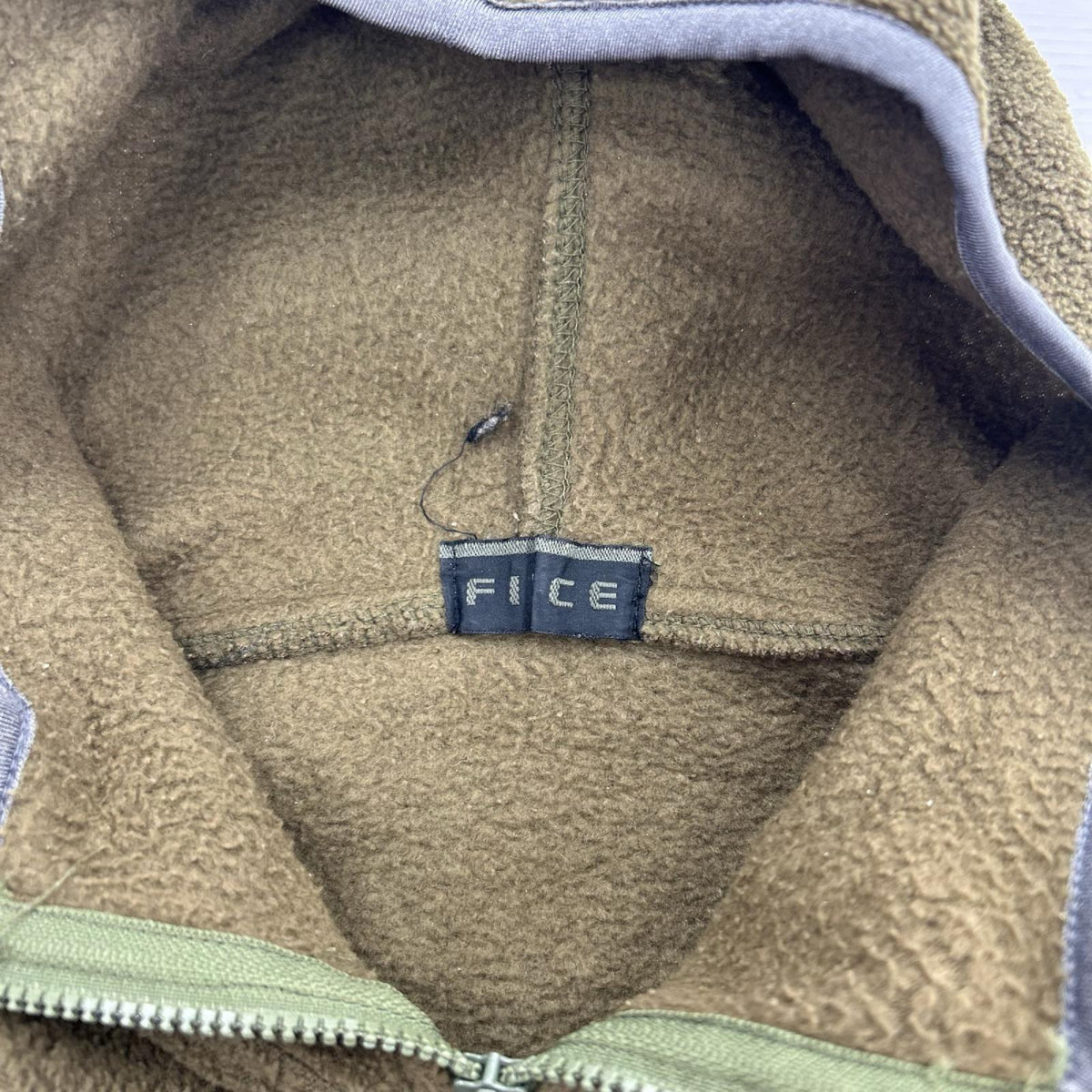 ジャケット FICCE 三角デザイン フリースプルオーバー(M) オリーブ M