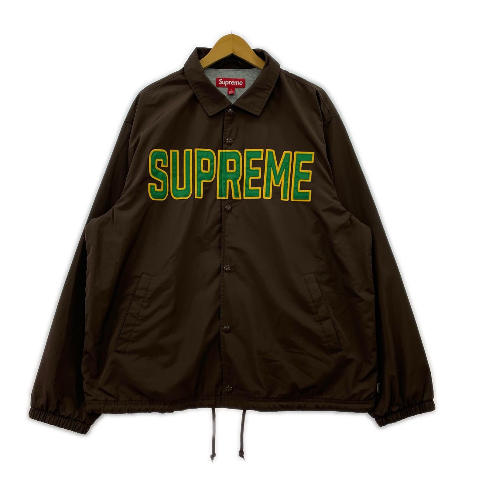 ジャケット 26SS Spellout Coaches Jacket ブラウン L ブラウン