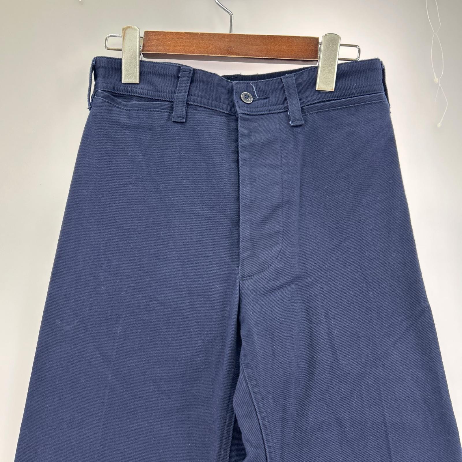 パンツ コットン ワイドレグ 紺 (0) 0 ネイビー