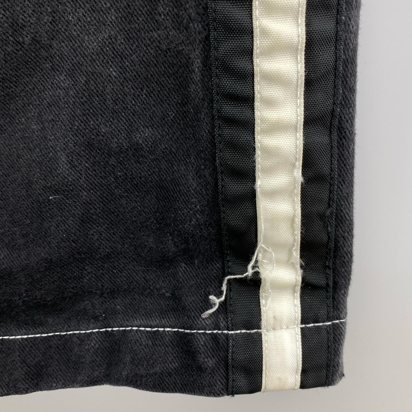 デニムパンツ KikWear USA製 ワイドバギー サイドライン 黒 () 36 ブラック