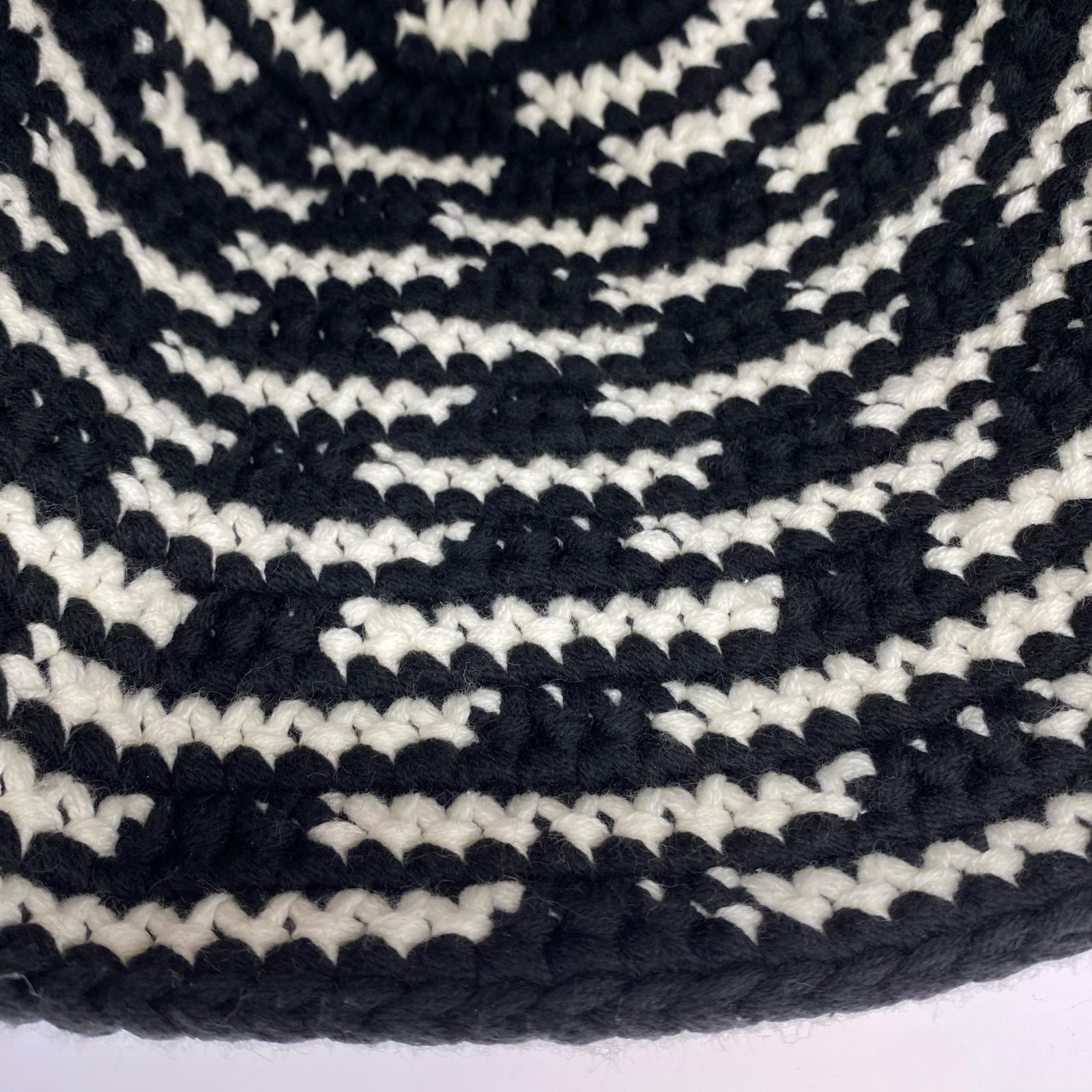 キャップ KNIT BUCKET HAT ブラック