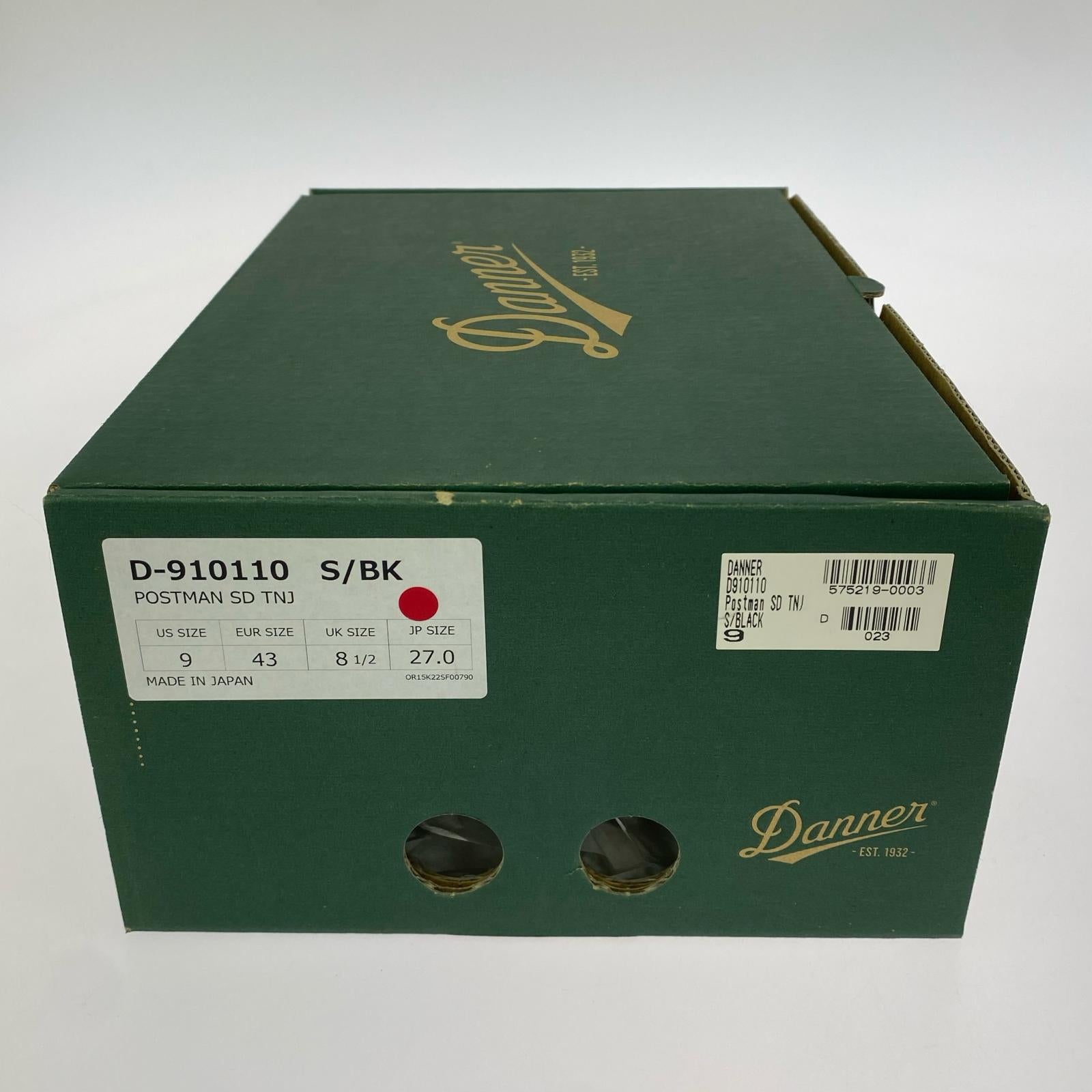 ブーツ POSTMAN SD TNJ 27.0cm ブラック
