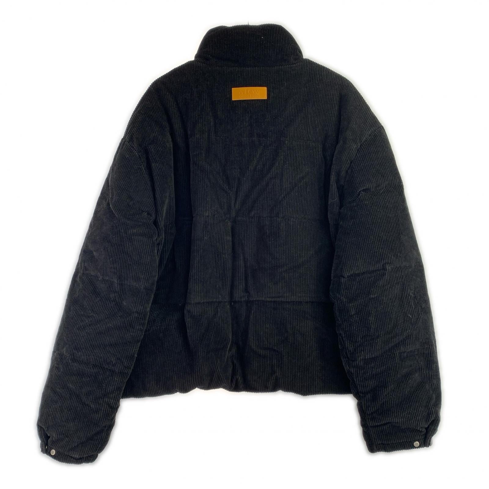 ダウンジャケット Corduroy Puffer Jacket L L ブラック