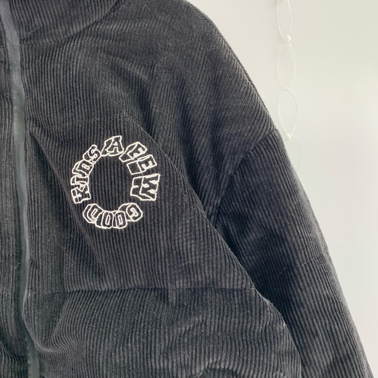 ダウンジャケット Corduroy Puffer Jacket L L ブラック