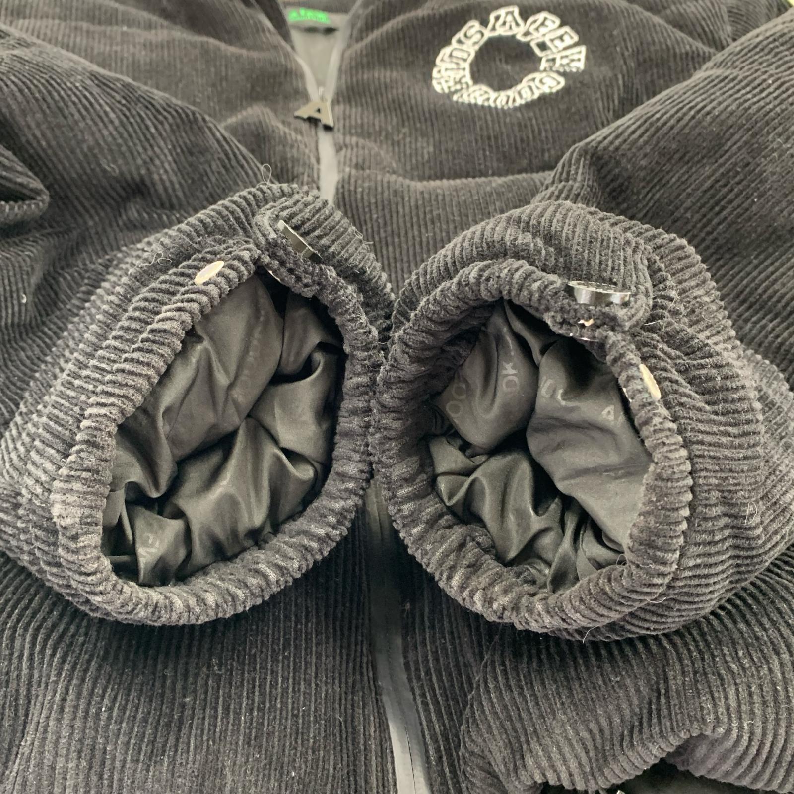 ダウンジャケット Corduroy Puffer Jacket L L ブラック